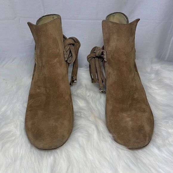 Rag & Bone Dahlia Tan Suede Booties Sz 36.5/US 6.5 - Picture 3 of 9